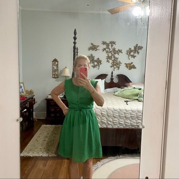 Tulle green polyester summer dress - Picture 8 of 8